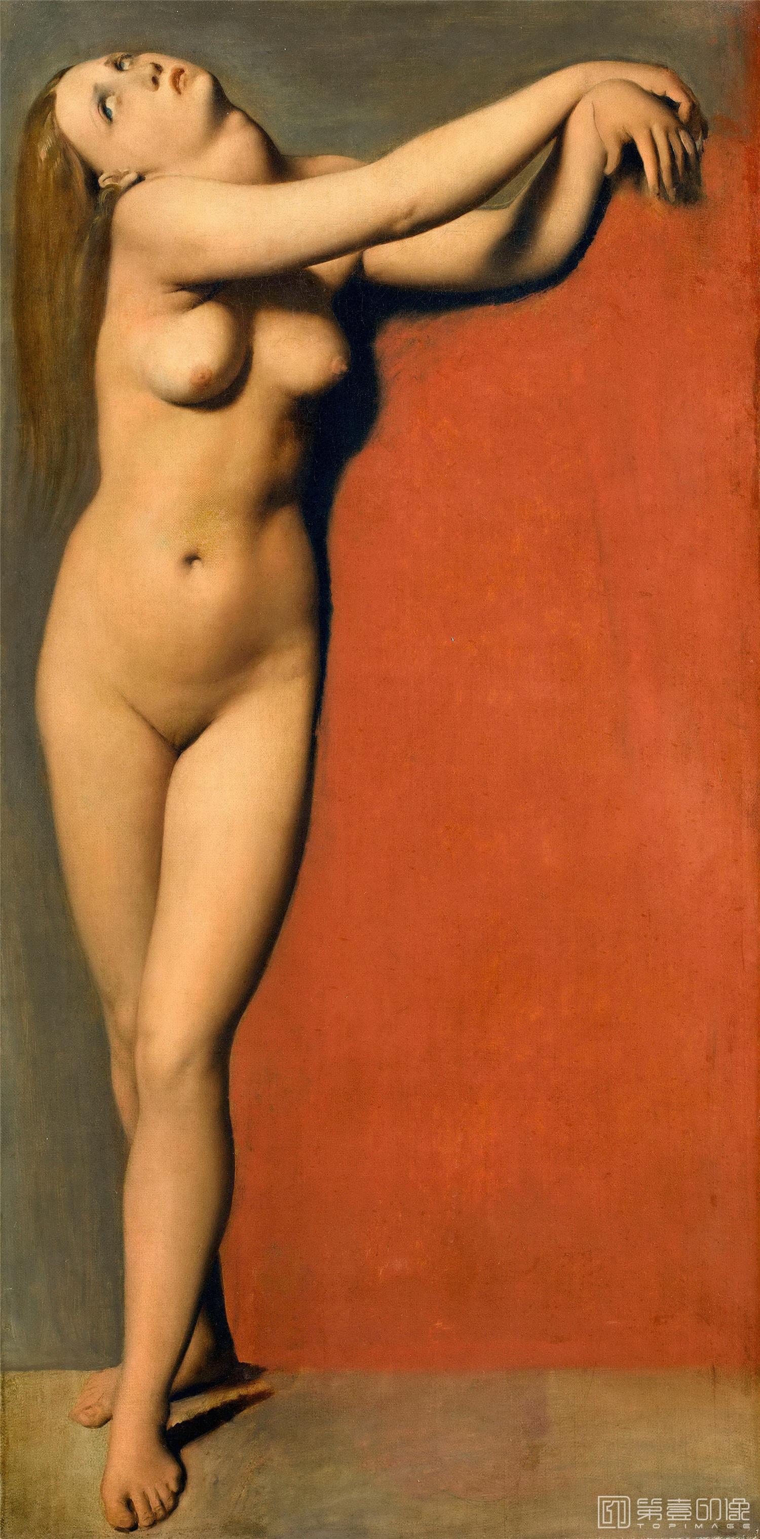 油画-卢浮宫-Jean-Auguste-Dominique IngresAngelica-1051